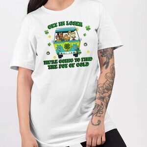 Scooby Doo Get In Loser Shirt Funny Cartoon Meme Graphic Tee Retro Fan Unisex
